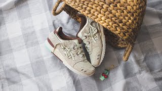 Nice Kicks x Asics GelLyte III OG quotNice Creamquot Review amp OnFeet [upl. by Atnahsa]