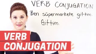 Turkish Grammar How to conjugate a verb [upl. by Gilead744]