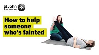 Fainting Causes amp Treatment  First Aid Training  St John Ambulance [upl. by Aihsekel]