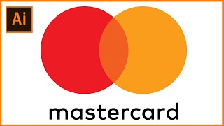 How to Design the Mastercard Logo  Adobe Illustrator Tutorial [upl. by Nibbs]