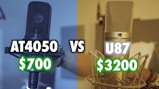 Neumann U87 vs AT4050 Mic Shootout [upl. by Ardme785]