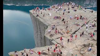 Hike to Preikestolen Pulpit Rock in Norway [upl. by Elrebma]