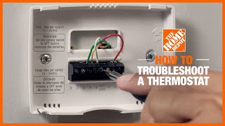 How to Troubleshoot a Thermostat  The Home Depot [upl. by Trace]