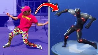 Top 10 Fortnite Dances IN REAL LIFE Fortnite Battle Royale Season 4 [upl. by Abbotsun]