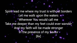 HILLSONG UNITED  Oceans Where Feet May Fail Lyrics Video [upl. by Yasui]