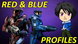 Red vs Blue  RED AND BLUE PROFILES   EruptionFang [upl. by Atorod]