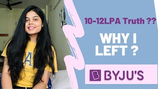 Why I Left Byju’s   Byju’s BDA Job Review  Life At Byju’s  Pajama girl [upl. by Mady]