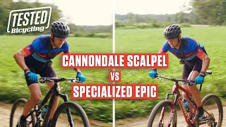 Cannondale Scalpel vs Specialized Epic  TESTED  Bicycling [upl. by Assirol]