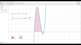 Area bajo la curva en Geogebra [upl. by Latnahs]