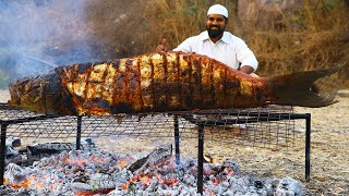 40 Kg Full Fish BBQ Recipe  Big Murrel Sea Fish Grill Recipe  Nawabs kitchen [upl. by Inahc]