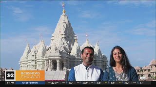 Over 800 Chicago area volunteers help build largest Hindu temple in North America [upl. by Emirej]