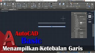 Cara Menampilkan Ketebalan Garis Autocad Tutorial Bahasa Indonesia [upl. by Lodge223]