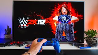 WWE 2K19 PS4 POV Gameplay Test Unboxing [upl. by Tedda]