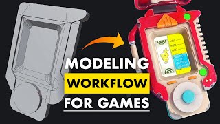 3D Modeling Workflow for Games  Explained [upl. by Blackburn992]