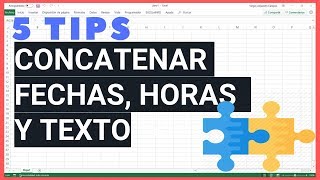 5 Tips para concatenar fechas textos y formatos personalizados en Excel EXCELeINFO [upl. by Floeter]