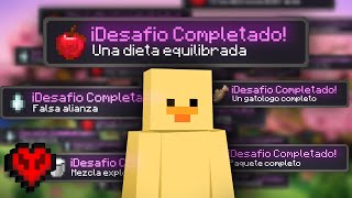 Conseguí TODOS los LOGROS en MINECRAFT HARDCORE [upl. by Guinna282]