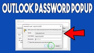 How To Fix Microsoft Outlook Password Popup Problem [upl. by Ansev]