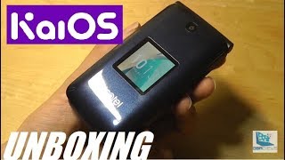 Unboxing Alcatel Go Flip  KaiOS  Flip Phone 4G WiFi [upl. by Hafinah]