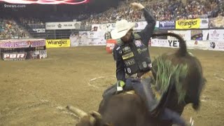 Bull rider dies after being injured during event at National Western Stock Show [upl. by Bryanty]