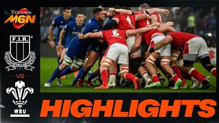 ITALY v WALES  2025 GUINNESS MENS SIX NATIONS  RUGBY HIGHLIGHTS [upl. by Assena608]