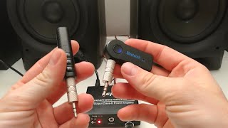 How to add Bluetooth Wireless connection to your amplifier using Aux Bluetooth Receiver [upl. by Nonrev]