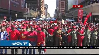 EFF march to the Union Buildings NoConfidence [upl. by Adnohsor419]