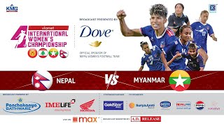 Nepal Vs Myanmar 26 Feb 2025  NepalvsMyanmar InternationalWomensFootballTournament football [upl. by Saiff498]