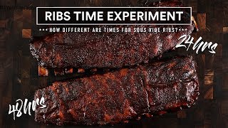 Sous Vide RIBS TIME Experiment [upl. by Aleedis114]