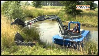 Conver C550 Compact Amphibious Excavator [upl. by Ekal]