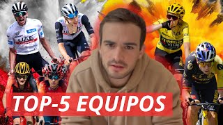 Los 5 MEJORES EQUIPOS CICLISTAS para 2024 [upl. by Ressan]