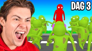 1 vs 100 Zombies In Gang Beasts [upl. by Vipul]