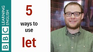 5 ways to use let  English In A Minute [upl. by Edelson578]