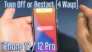 iPhone 12 How to Turn Off or Restart 4 Ways [upl. by Adnana979]