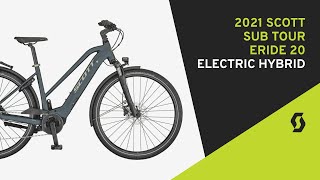 2021 Scott Sub Tour eRIDE 20 Lady Electric Hybrid Bike [upl. by Akemal]