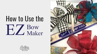 Review Ways to Use the EZ Bow Maker for Pro Wreath Bows [upl. by Boggs651]