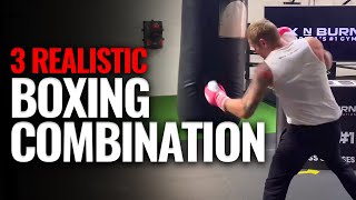 3 Realistic Boxing Combinations you Should Practice [upl. by Theresa16]