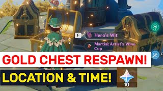 GOLDEN CHESTS RESPAWNS Locations amp Time Explained  Genshin Impact [upl. by Nessaj453]