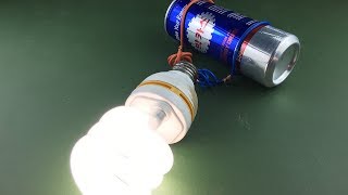 Free energy electricity generator light bulb 220 Volts  Experiment project at Home 2019 [upl. by Elleinnad]