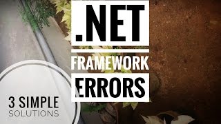 How to fix net framework errors in Windows 10 3 Possible Fixes [upl. by Lirba]