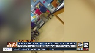 Baltimore city teacher on video using Nword [upl. by Soelch]