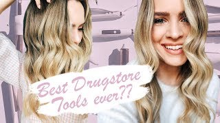 Drugstore Hair Tools that Work Reviewing the NEW Kristin Ess line at Target [upl. by Nibla]