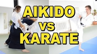 Aikido vs Karate  This Is What Would Really Happen [upl. by Dnalram223]