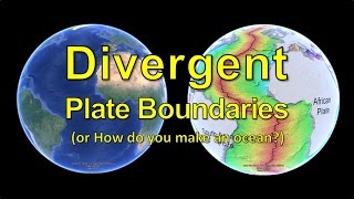 Divergent Plate Boundaries or How do you make an ocean [upl. by Eikceb]