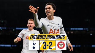 TOTTENHAM HOTSPUR 32 BRENTFORD  EXTENDED PREMIER LEAGUE HIGHLIGHTS [upl. by Eelyrehc]