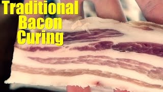 Traditional Bacon Curing No Nitrates  Just Salt [upl. by Eisset950]