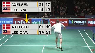 Lee Chong Weis INCREDIBLE COMEBACK against Viktor Axelsen [upl. by Aleahc]