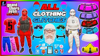 ALL WORKING GTA 5 CLOTHING GLITCHES IN 1 VIDEO BEST CLOTHING GLITCHES IN GTA 5 ONLINE AFTER PATCH [upl. by Audrit]