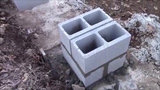 Building My Own Home Episode 9  Building the Foundation Columns for the House [upl. by Nywra]