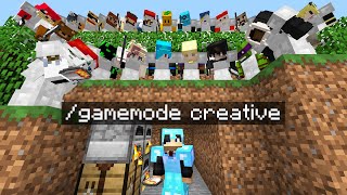 Minecraft Manhunt but i secretly used CREATIVE mode [upl. by Alba]