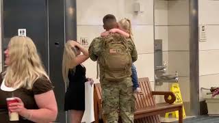 Video of soldiers homecoming at Orlando airport goes viral [upl. by Fabrice]